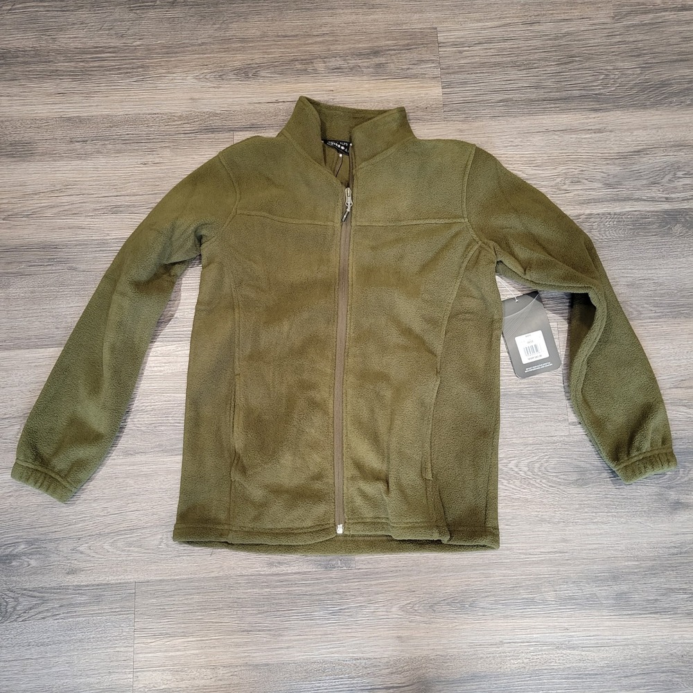 NWT Swiss Alps Boys Fleece Jacket Full Zip Soft Warm Activewear Coat Size 10/12‎